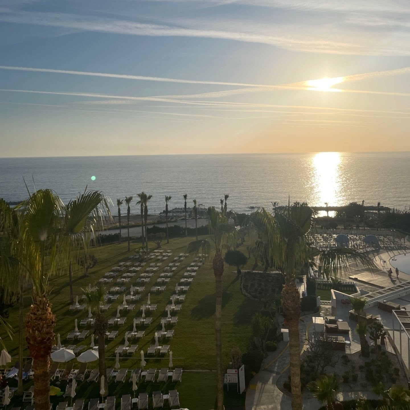 Sunset over the sea