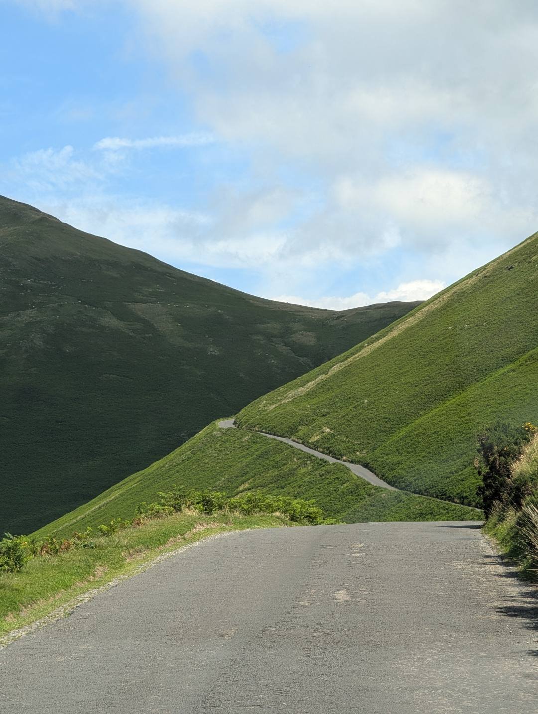 a road on the side of a hill